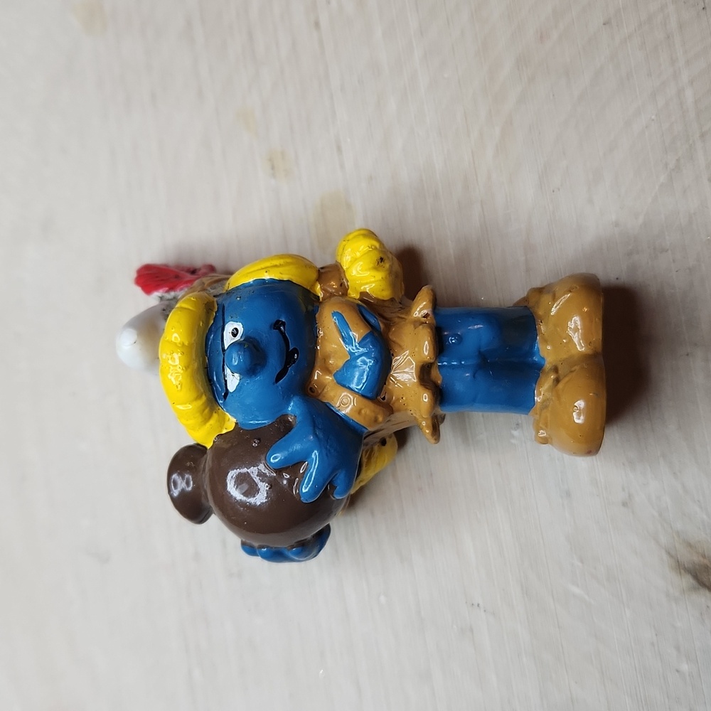 Smurfs Peyo Schleich Berrie Smurfette Native American Figurine 1983
